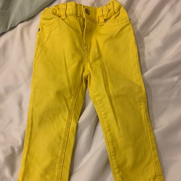 kids yellow jeans